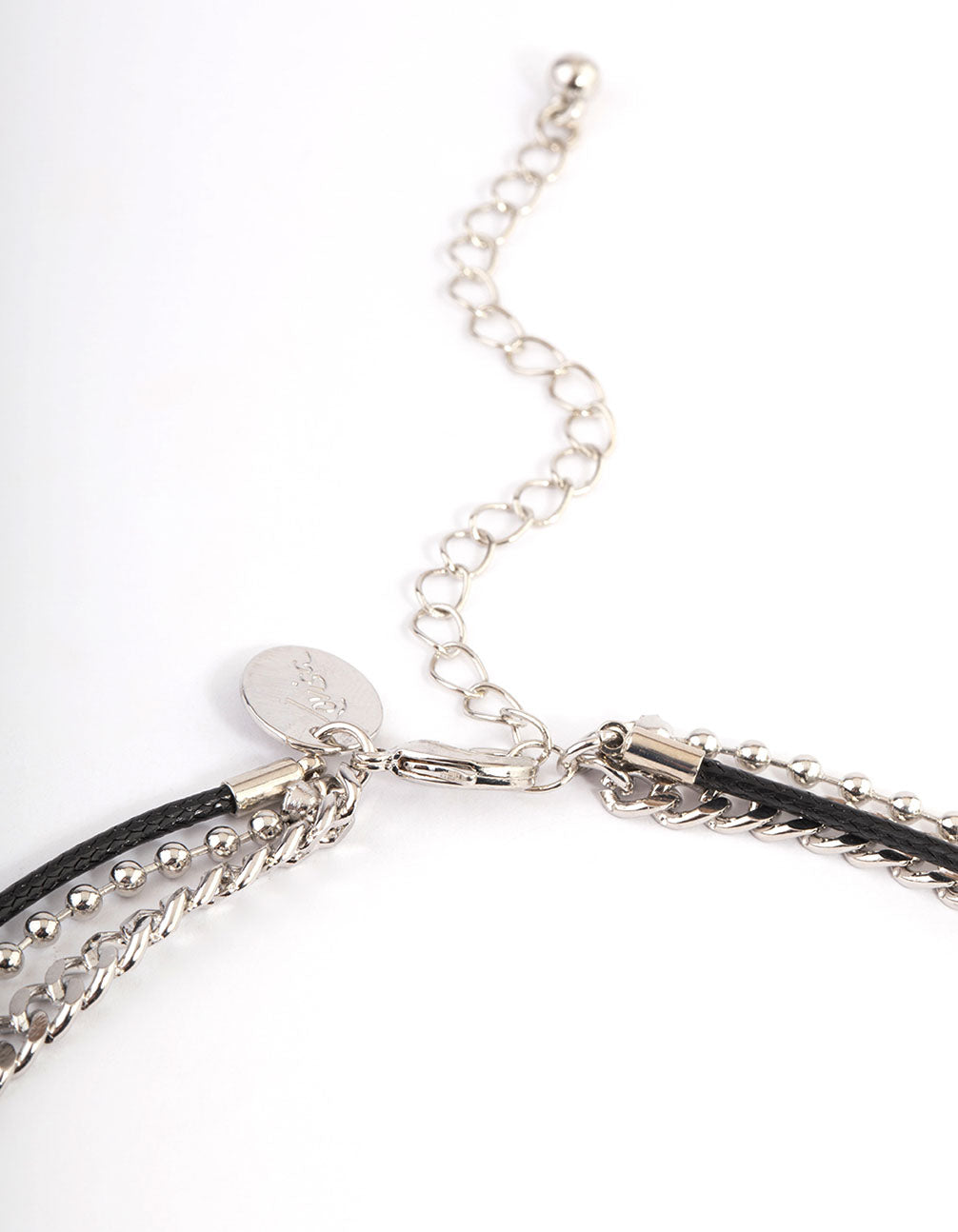 Silver Acrylic Flower Necklace