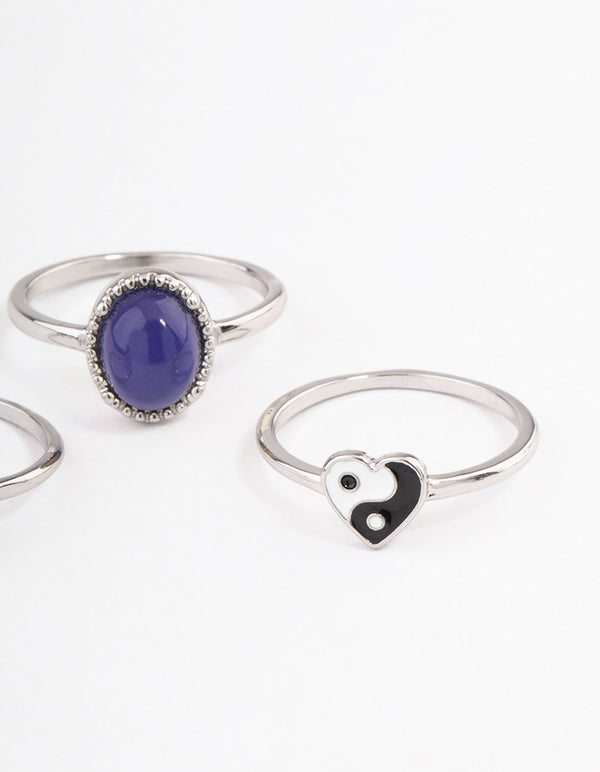 Silver Mood Multi Pack Ring