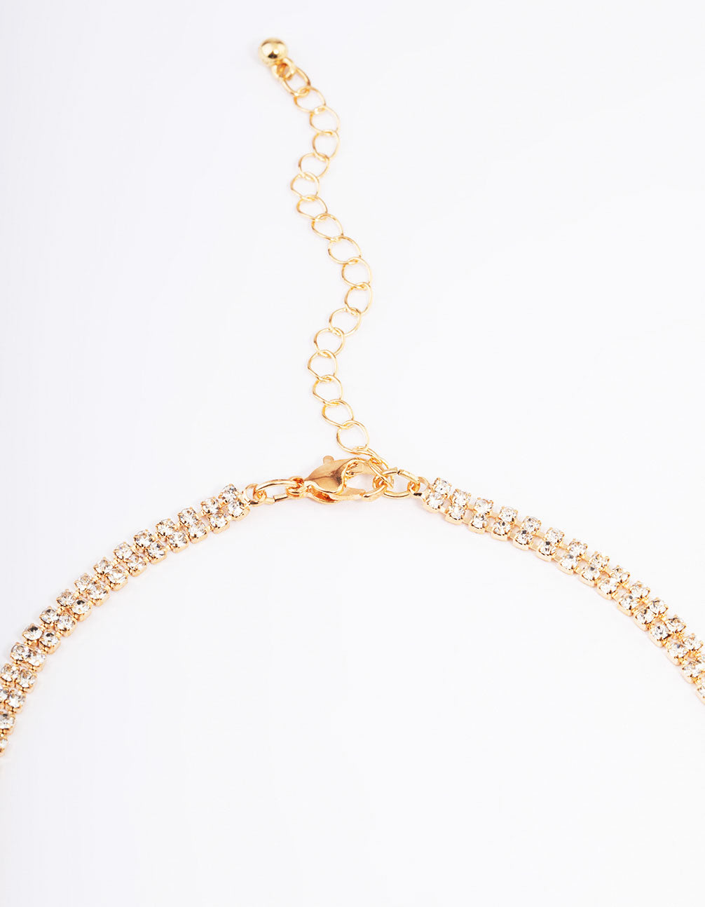 Gold Diamante Fringe Choker