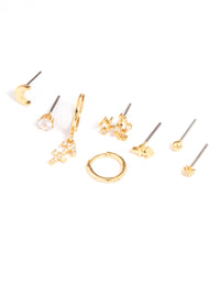 Gold Plated Sagittarius Star Sign Ear Stackers - link has visual effect only