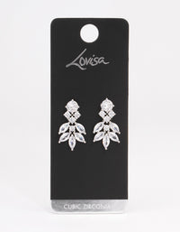 Silver Navette Mini Drop Earrings - link has visual effect only