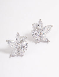 Silver Lotus Stud Earrings - link has visual effect only