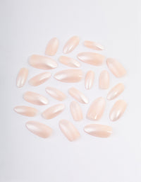 Pearl Iridescent Press On Nails - link has visual effect only