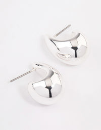 Silver Plated Bubble Drop Stud Earrings - link has visual effect only