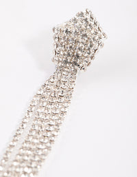 Silver Knot Cupchain Drop Earrings - link has visual effect only