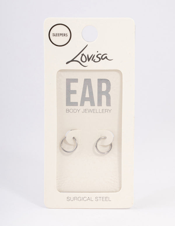 Surgical Steel Sleeper Earrings 8mm