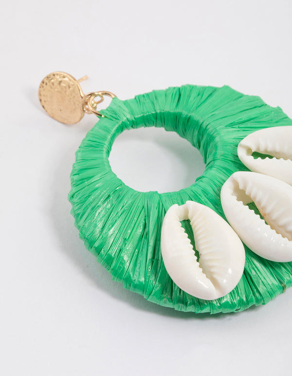 Gold Statement Threaded Wrapped Earrings