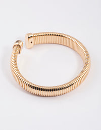 Gold Felt Wrapped Wrist Cuff - link has visual effect only