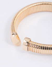 Gold Felt Wrapped Wrist Cuff - link has visual effect only