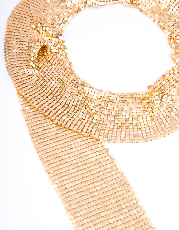 Gold Mesh Scarf