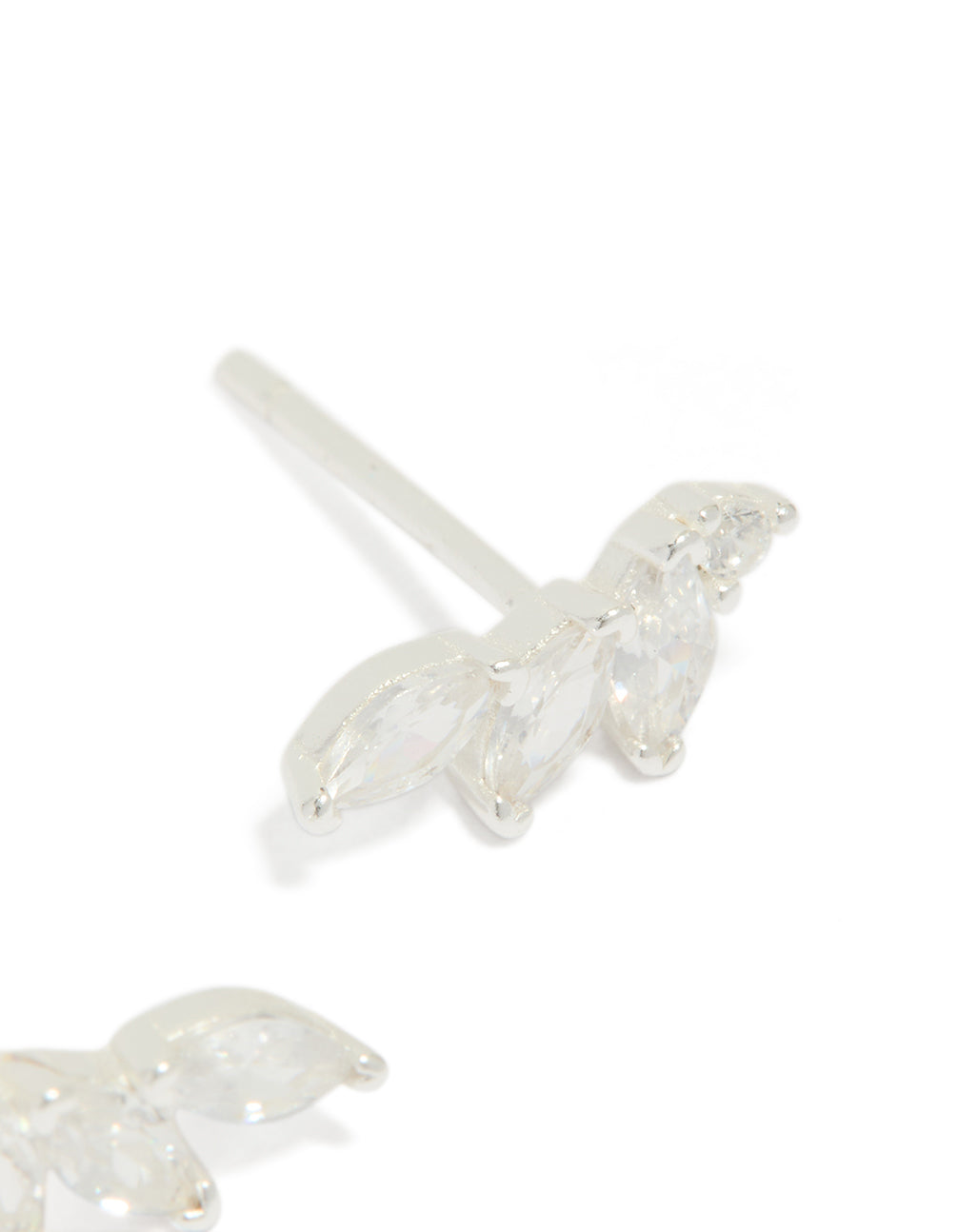 Sterling Silver Cubic Zirconia Climber Earrings