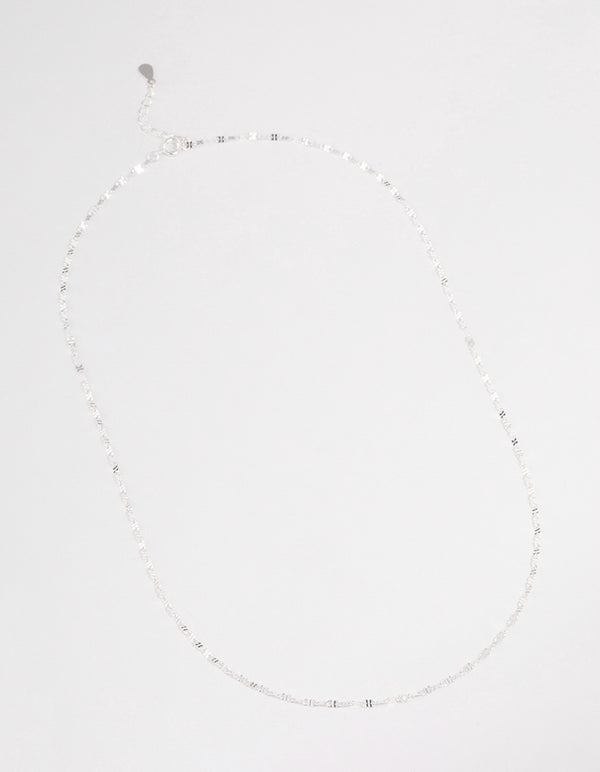 Sterling Silver Infinity Link Chain Necklace