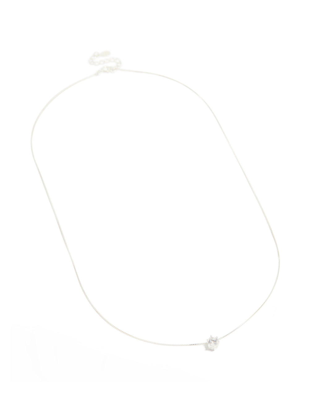 Sterling Silver Classic Claw Pendant Necklace