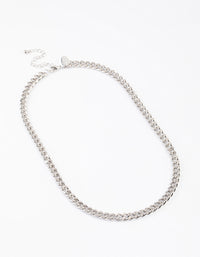 Silver Classic Curb Chain Necklace - link has visual effect only