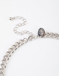 Silver Classic Curb Chain Necklace - link has visual effect only