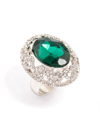 Silver Opulent Oval Ring - link has visual effect only