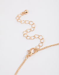 Gold Mini Gummy Bear Pendant Necklace - link has visual effect only