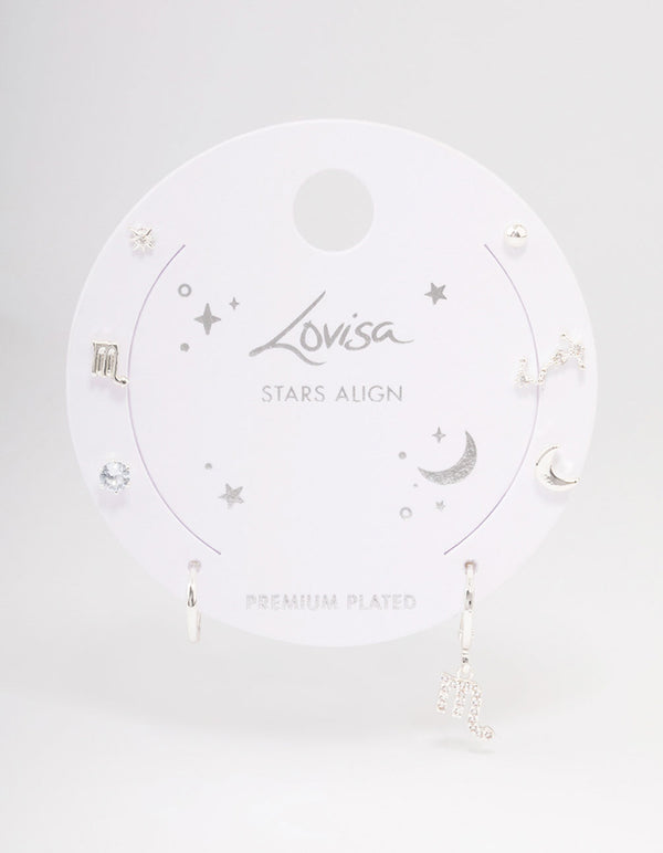 Silver Plated Scorpio Earring Pack