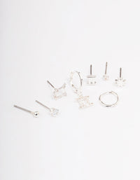 Silver Plated Gemini Earring Pack - link has visual effect only