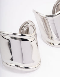 Silver Statement Large Wrist Cuffs - link has visual effect only