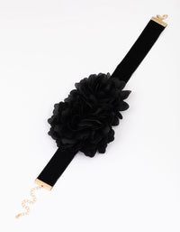 Black Thick Cord Corsage Choker - link has visual effect only