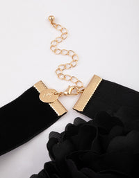 Black Thick Cord Corsage Choker - link has visual effect only