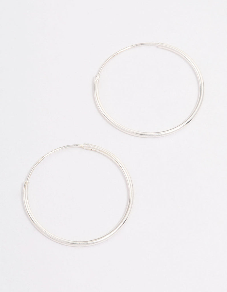 Sterling Silver Hoop Earrings 20mm