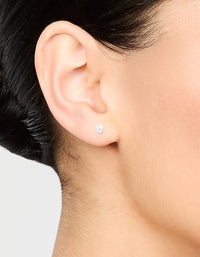 Sterling Silver Pearl Stud Earrings 5mm - link has visual effect only