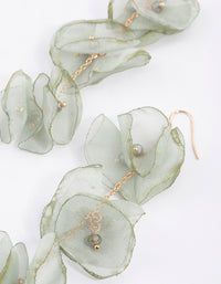 Gold Petal Drop Earrings - link has visual effect only