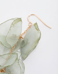 Gold Petal Drop Earrings - link has visual effect only