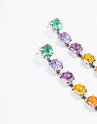 Rainbow Drop Cup Chain Earrings - link has visual effect only