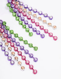 Rainbow Cup Chain Drop Earrings - link has visual effect only