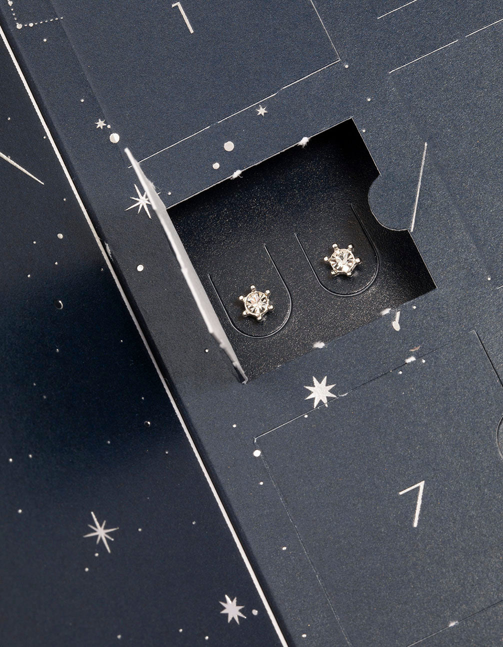Silver Plated Diamante Bling 12 Days of Christmas Advent Calendar