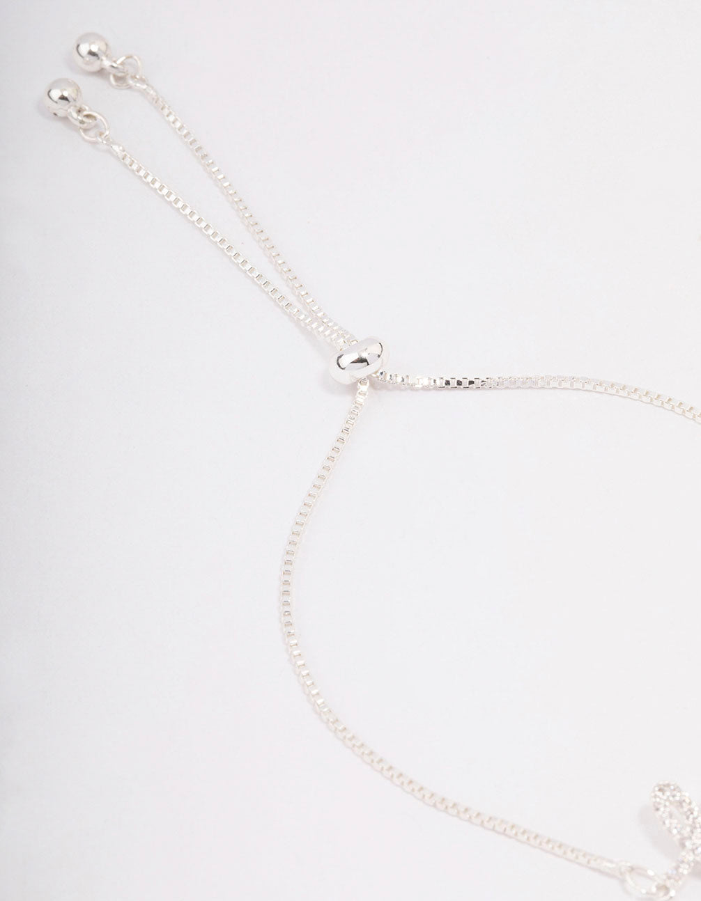 Silver Love Script Toggle Bracelet