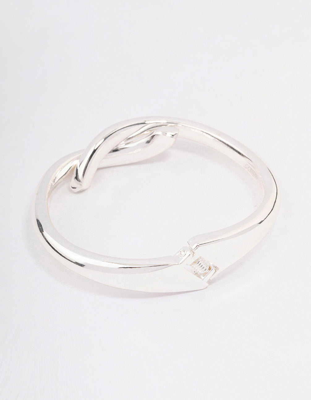 Silver Knotted Cross Hinge Wrist Cuff
