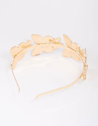 Gold Decorative Butterfly Headband - link has visual effect only