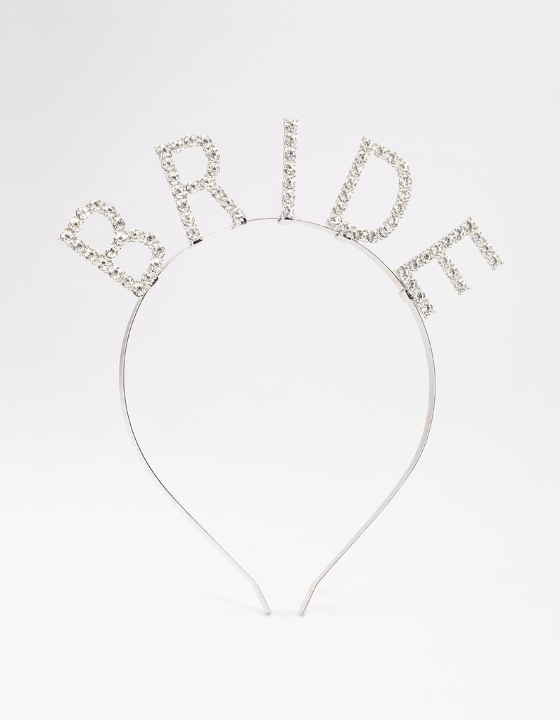 Rhodium Diamante Bride Headband