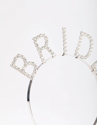 Silver Diamante Bride Headband - link has visual effect only