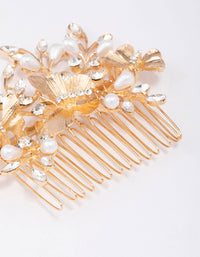 Gold Forest Butterfly Hair Comb - link has visual effect only
