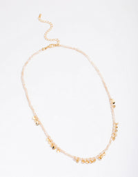Gold Plated Bohemian Mini Disc Short Necklace - link has visual effect only