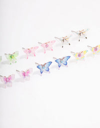 Pastel Mixed Butterfly Earring 8-Pack - link has visual effect only