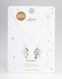 Gold Plated Mother & Daughter Pendant Necklace Pack - link has visual effect only