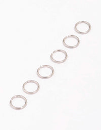Surgical Steel Ring Nose 6-Pack - link has visual effect only