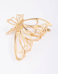 Gold Small Butterfly Hair Claw Clip - link has visual effect only