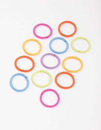 Kids Rainbow Donught Hair Elastic Pack - link has visual effect only
