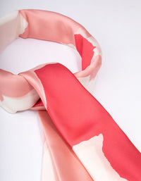 Pink & White Fabric Splatter Scarf - link has visual effect only