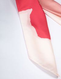 Pink & White Fabric Splatter Scarf - link has visual effect only