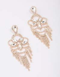 Gold Moon Statement Glamorous Drop Earrings - link has visual effect only