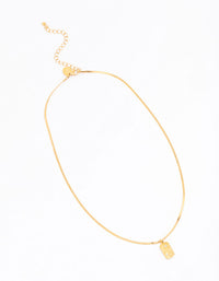 Gold Plated Stainless Steel Stary Night Pendant Necklace - link has visual effect only