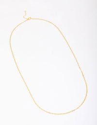 Gold Plated Sterling Silver Long Chain Necklace - link has visual effect only